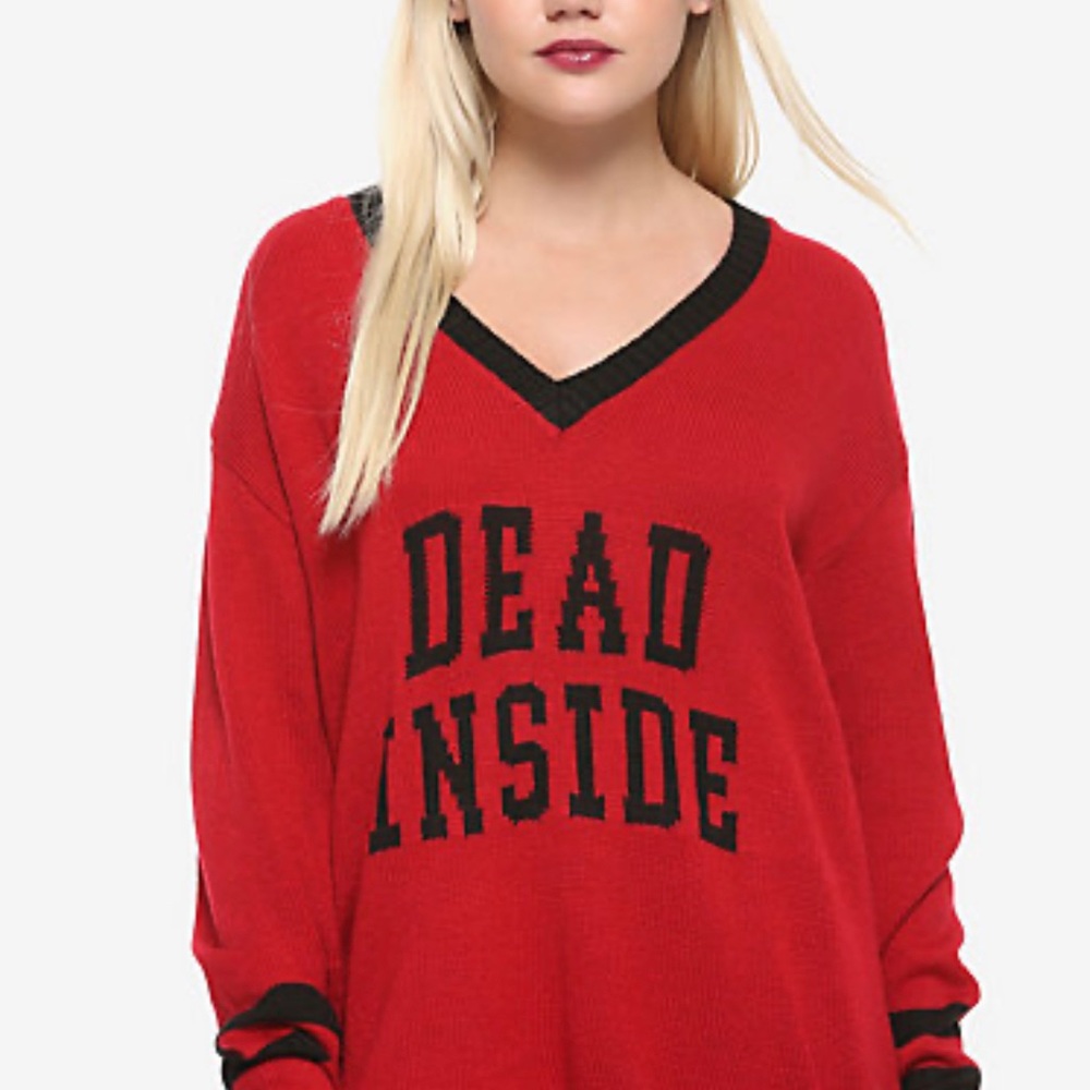 Hot Topic Dead Inside Sweater
